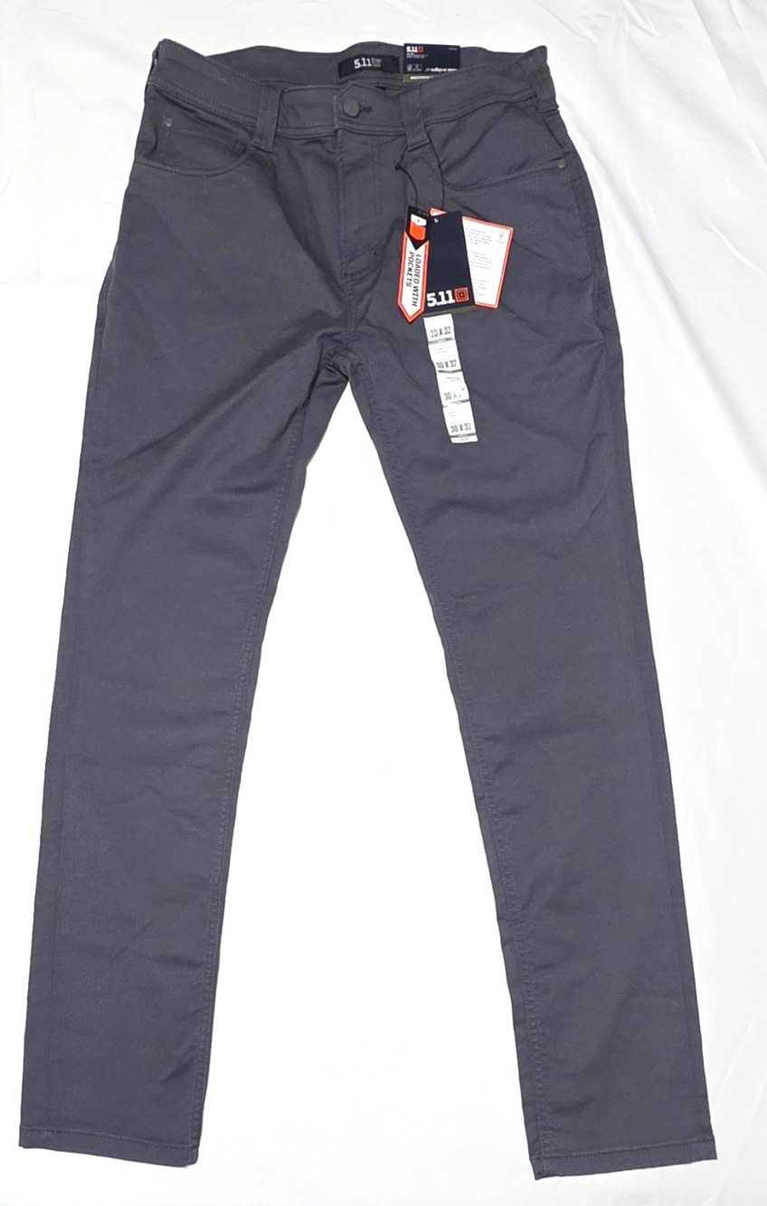 NEW 5.11 Tactical Defender-Flex Slim Pant 2.0 30x32 Dark Grey Tactical EDC
